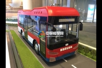 氫燃料電池公交車模型，氫能源大巴車模型